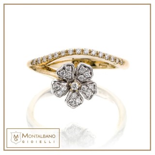 Anello Fiori di pesco fiore piccolo| Gioielli De Nobili